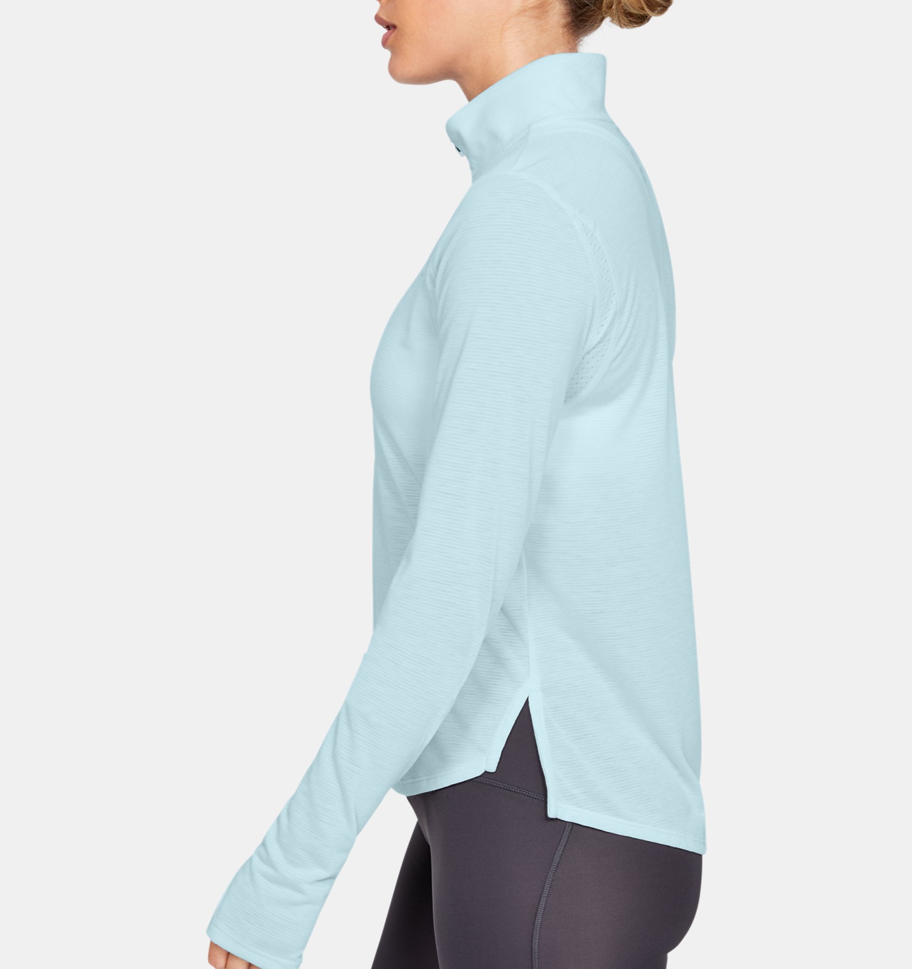 Under Armour Womens UA Streaker 2.0 Half Long Sleeve Warm Running Hushed Pink/Hushed Pink/Reflective Zip Up Top with Modern Fabric SM 662 Under Armour Womens UA Streaker 2.0 Half Long Sleeve Warm Running Hushed Pink/Hushed Pink/Reflective Zip Up Top with Modern Fabric SM 662